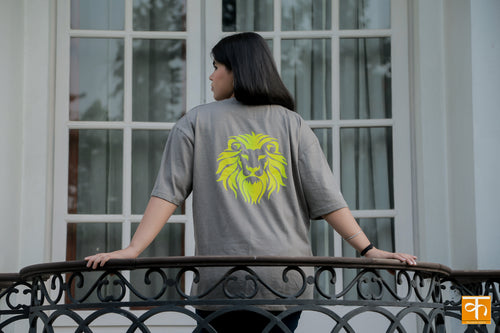 Ash Grey Neon Lion – I AM FEARLESS | I INHALE MY DREAMS AND EXHALE MY FEAR