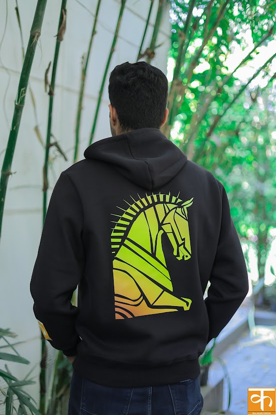 Yellow Horse Hoodie – Leap of faith | Galloping towards leap of faith